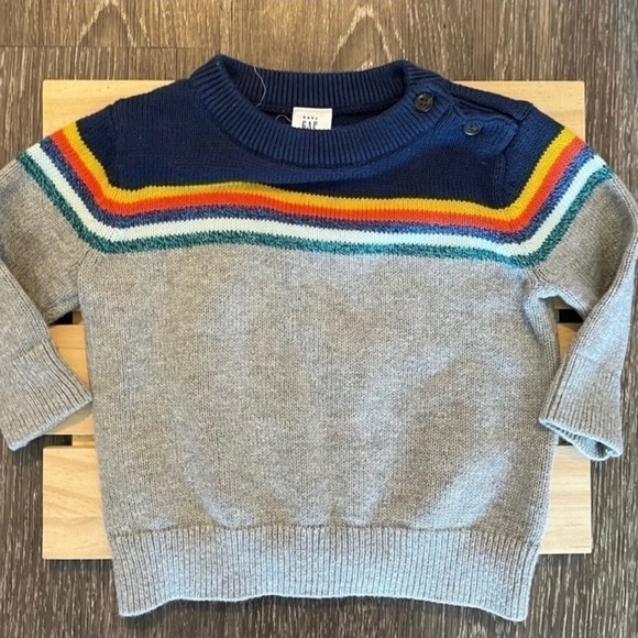 Gap stripes sweater. 0-3 Months - Picture 2 of 7